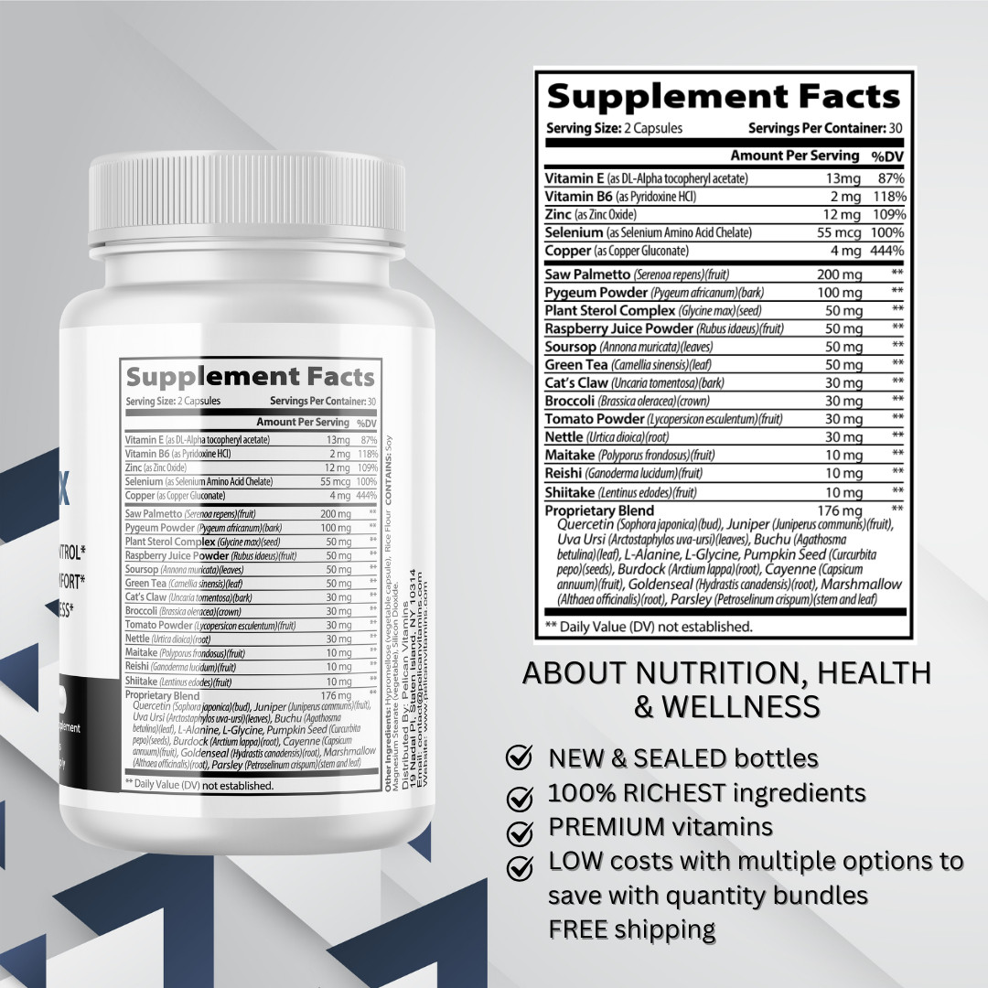 Prosturox- Prostate Support- 5 Bottles- 300 Capsules