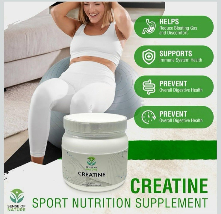 Sense Of Nature Micronized Creatine Monohydrate 90 Servings EXP 05/2026