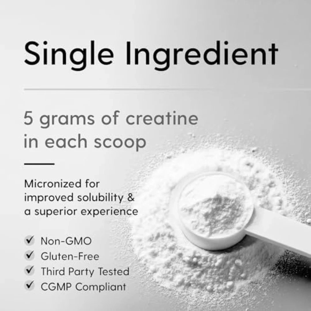 HEARTHY FOODS Creatine Monohydrate Powder 500g 100 Servings Unflavored
