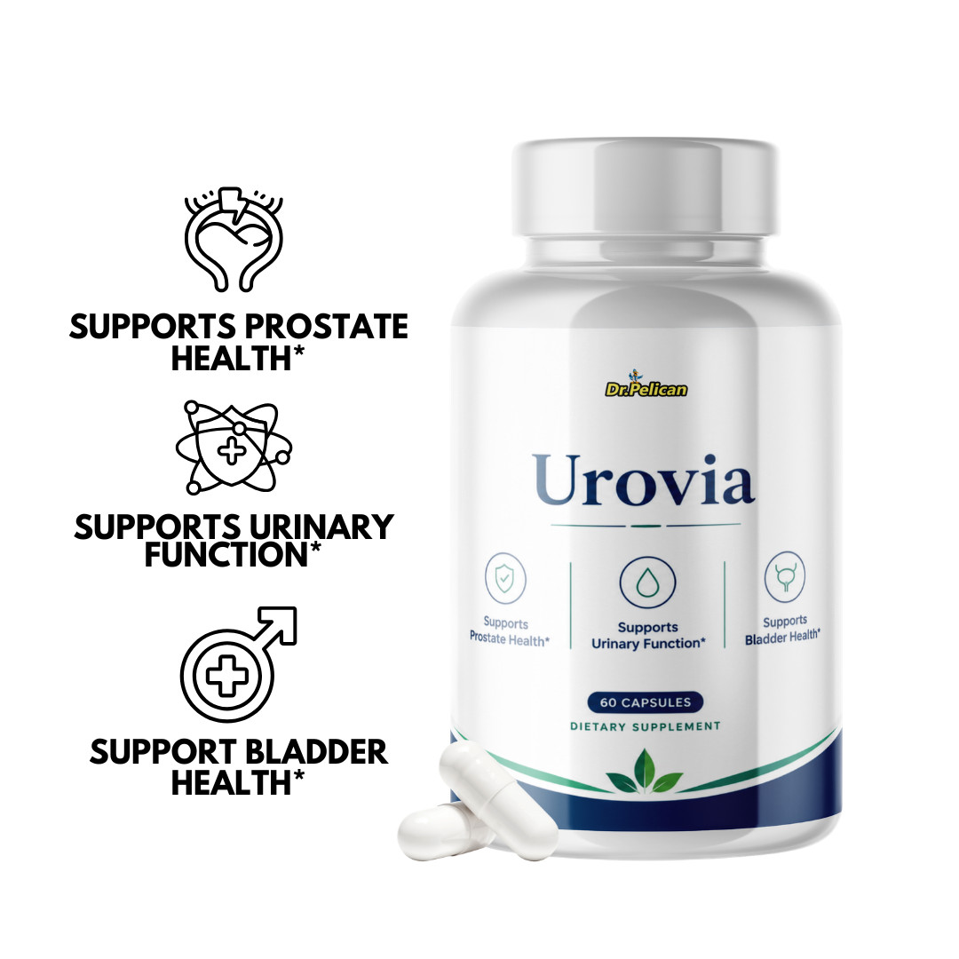 Urovia- Prostate Support- 2 Bottles- 120 Capsules