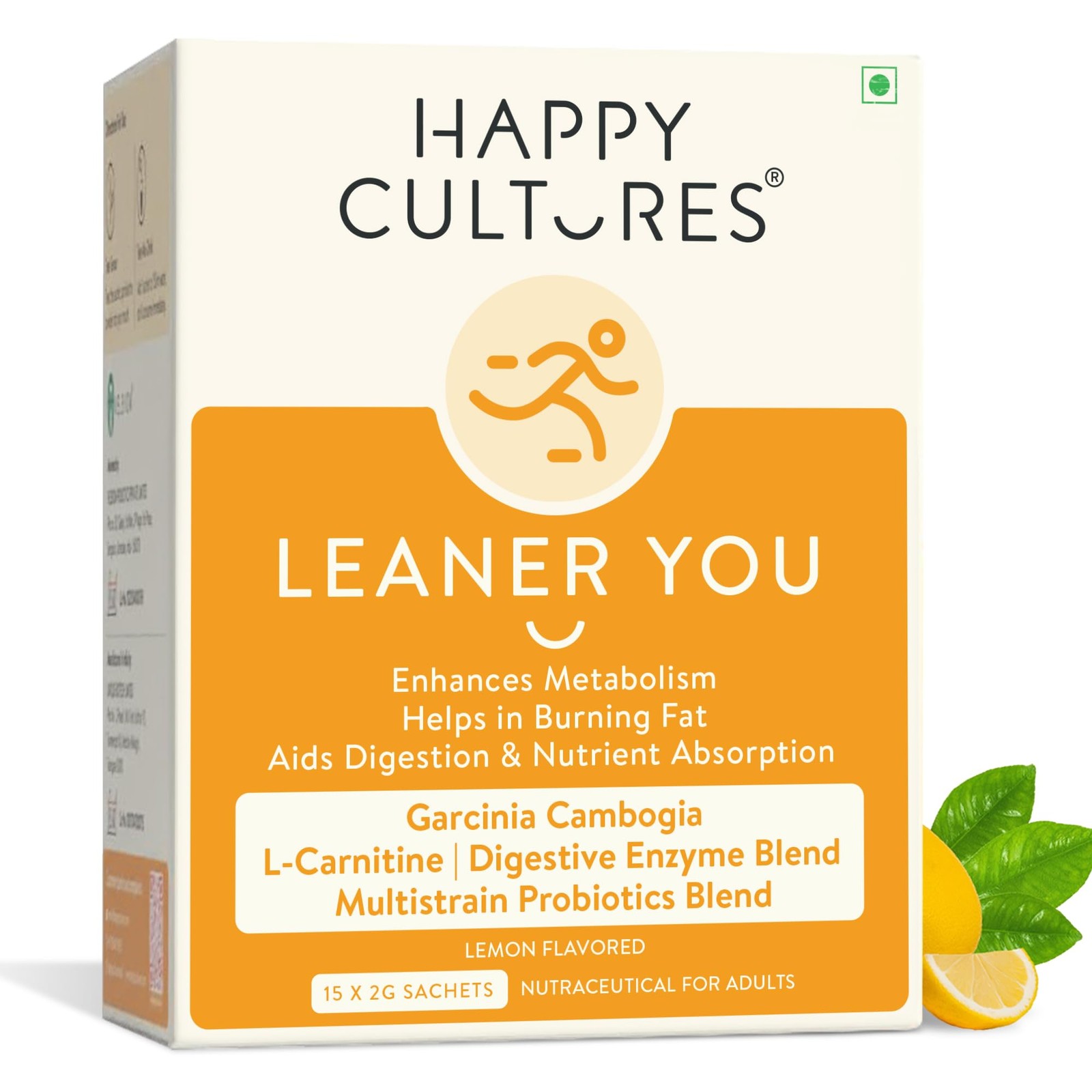Happy Cultures Leaner You Weight Management Probiotic 15 Days