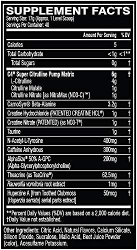 Cellucor C4 Ultimate – Pre Workout Powder – 40 Servings – Strawberry Watermelon