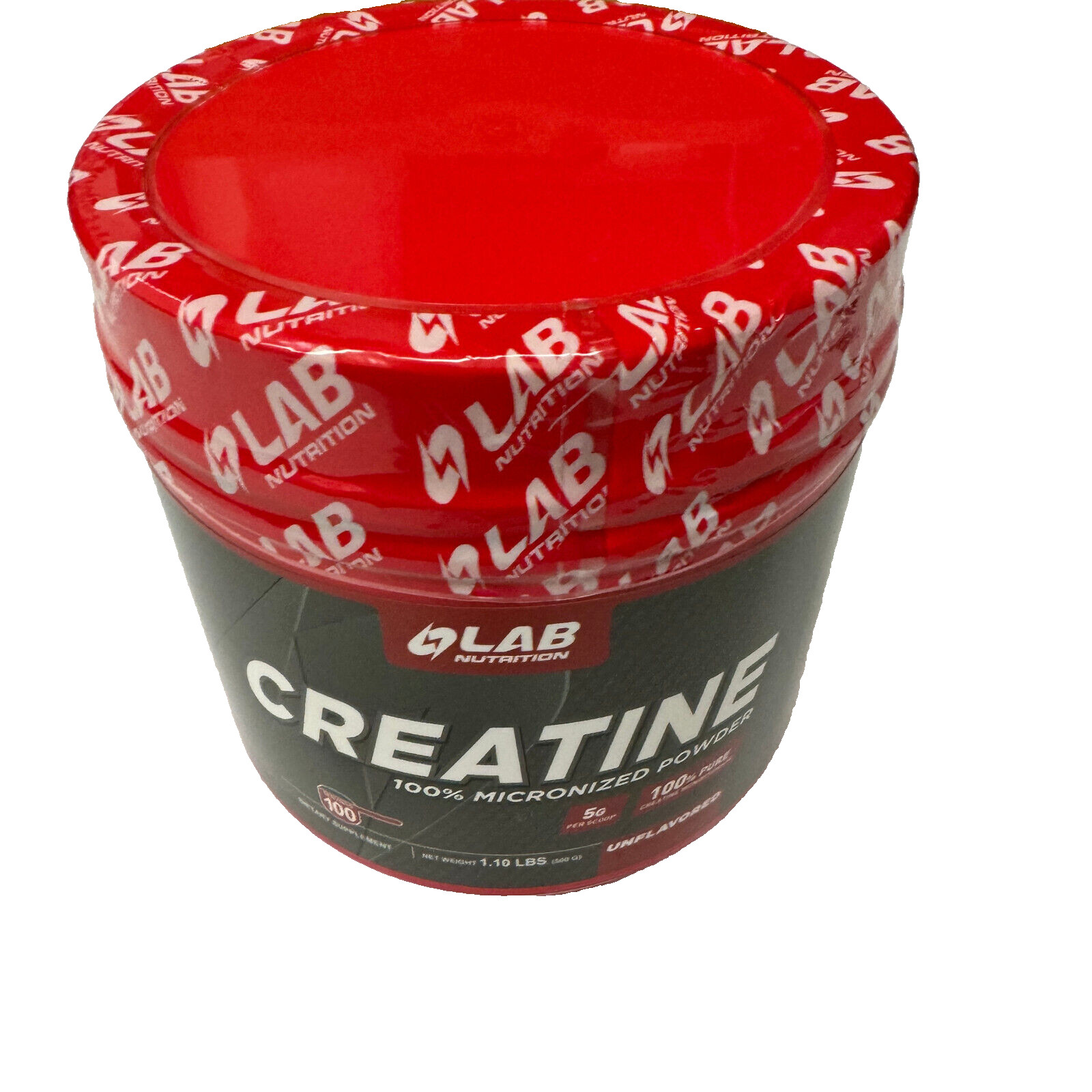 Lab Nutrition Micronized Creatine Unflavored 500G 1.1 LBS – Made in USA