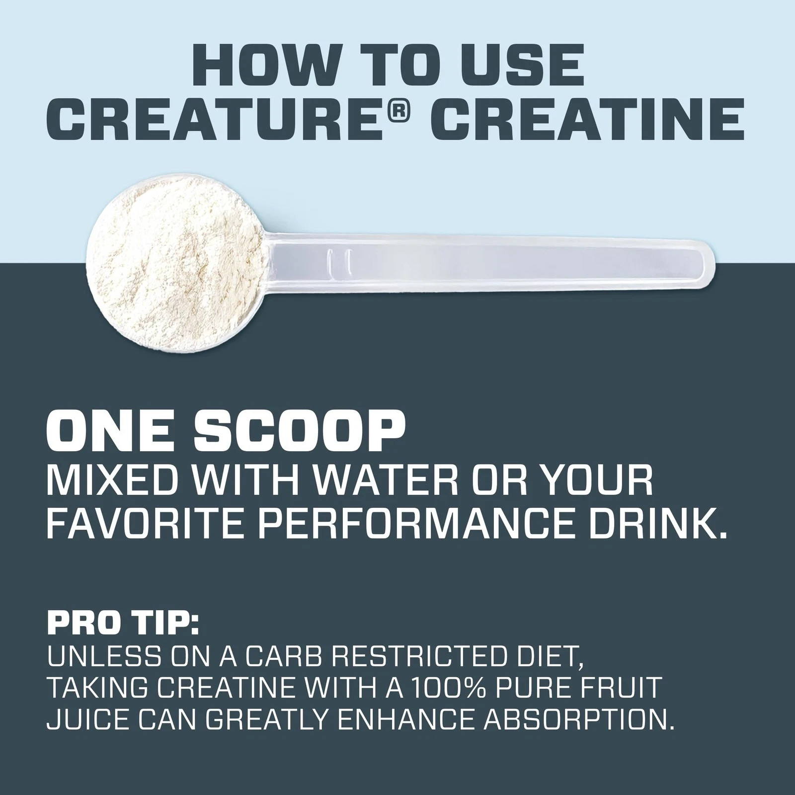 CREATURE® Creatine Monohydrate – NSF Certified for Sport® Tested for 288+ Ban…