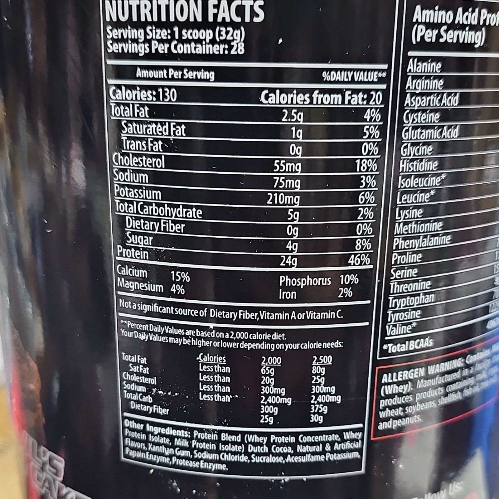 Titan Nutrition Whey Protein Powder Low Carb Devil’s Food Cake 2 lb 28 Servings