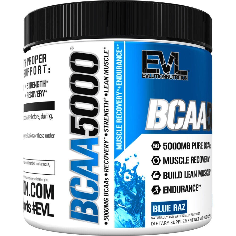 Evlution EVL BCAAs Amino Acids BCAA5000- Stim Free Pre-Workout – All Flavors