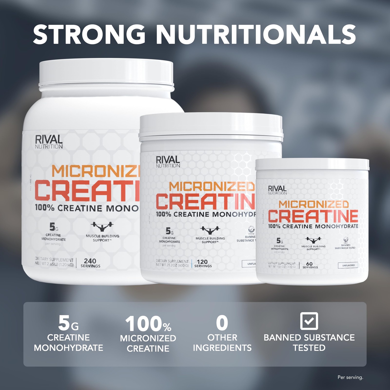 Micronized Creatine I 100% Creatine Monohydrate Powder I Unflavored, 120 Serv…