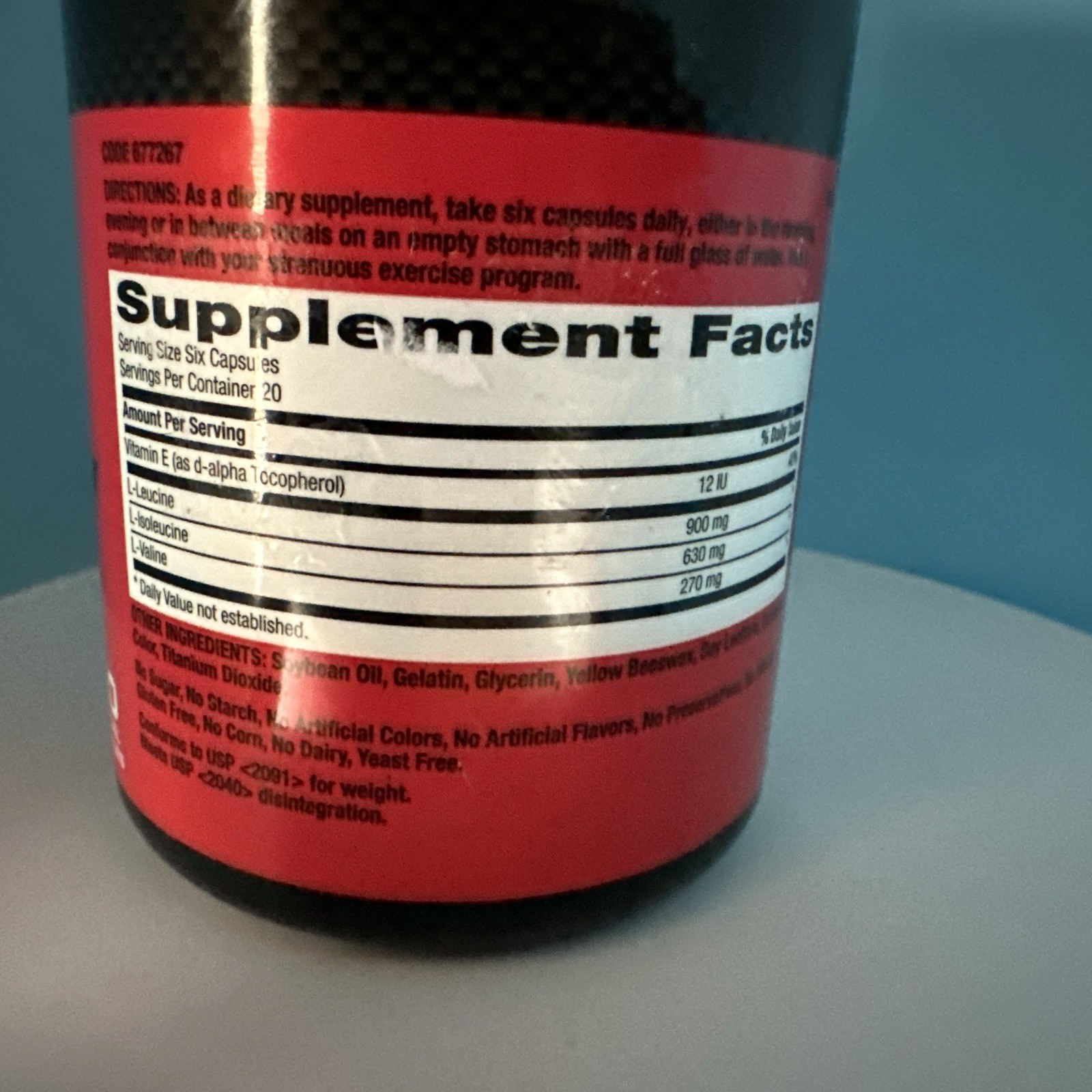 Lot Of Two! GNC Pro Performance BCAA 1800 Dietary Supplement, 120 gels 11/2026