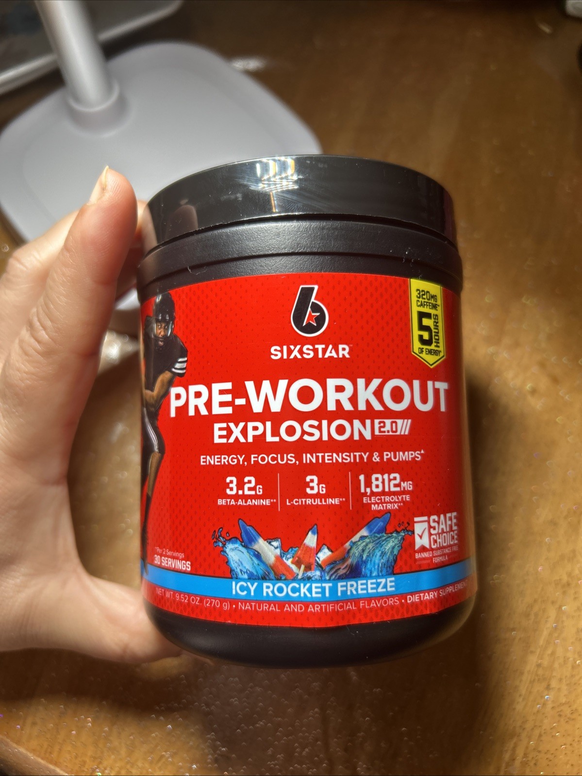 Pre-Workout Explosion 2.0, Icy Rocket Freeze, 9.52 oz (270 g) Exp 03/2027