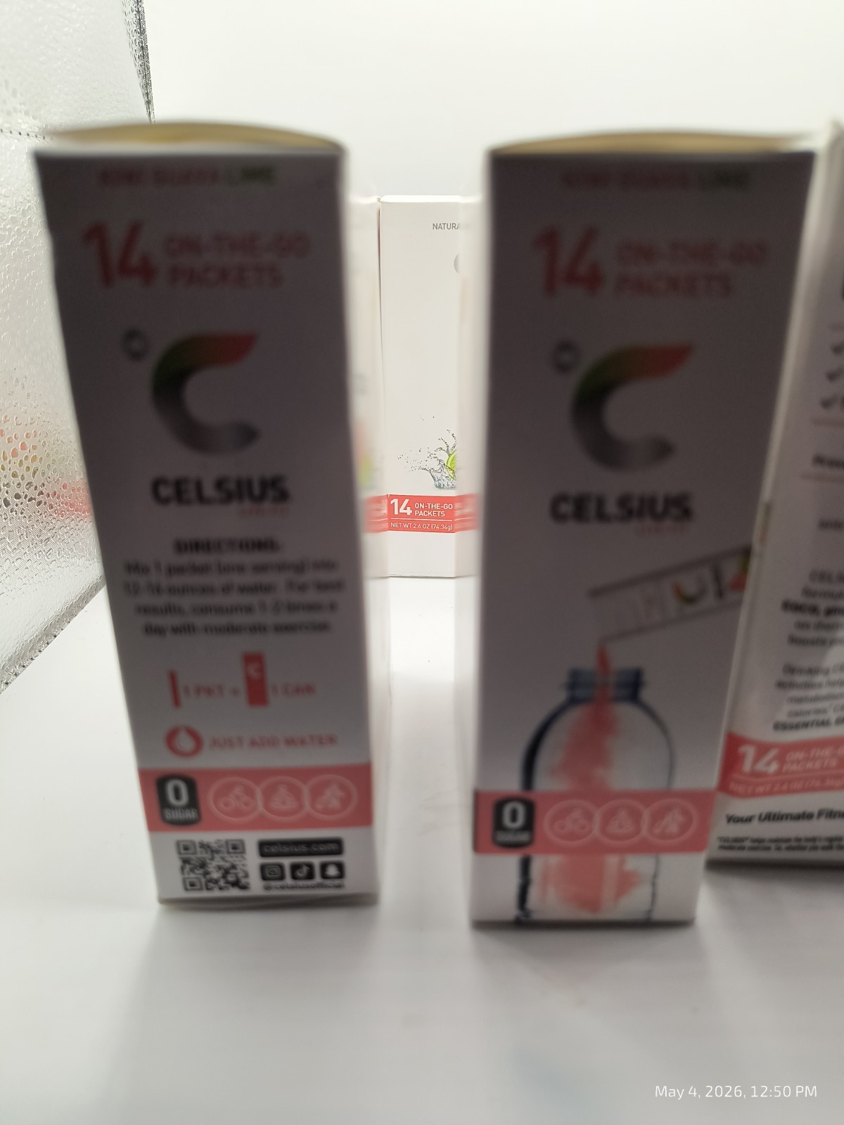 Celsius On-The-Go Powder Packets Drink Mix Kiwi Guava Lime 14 CT Pack Of 6 Boxes