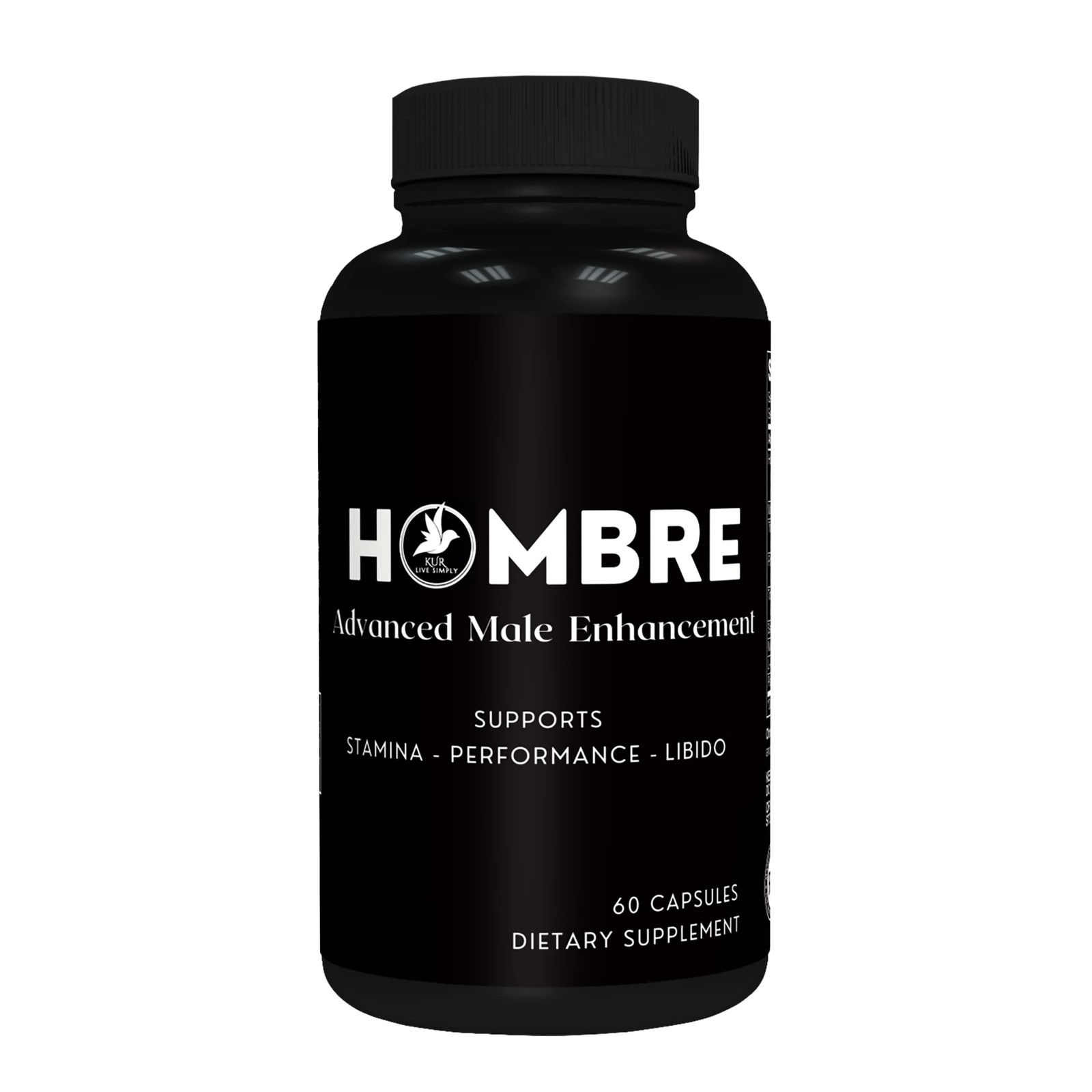 Hombre Male Enhancing Supplement – Add 2 in 60 Days With 60 Count (Pack of 1)