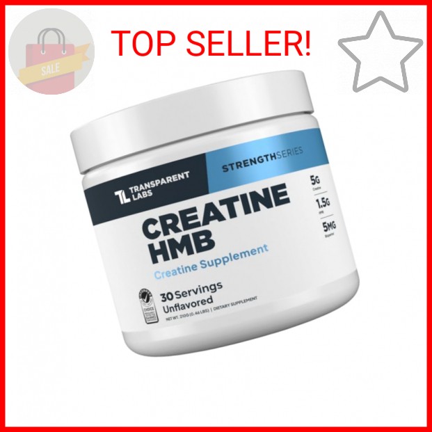 Transparent Labs Creatine HMB – Creatine Monohydrate Powder with HMB for Muscle