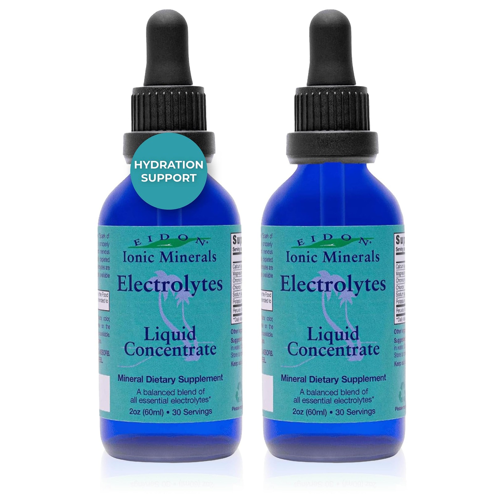 Eidon Liquid Electrolytes – Electrolyte Drops, 2 Fl Oz (Pack of 2)
