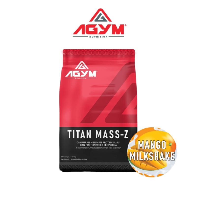 2X AGYM Nutrition TITAN MASS-Z Sport Nutrition Weight Mass Gainer 2kg -DHL