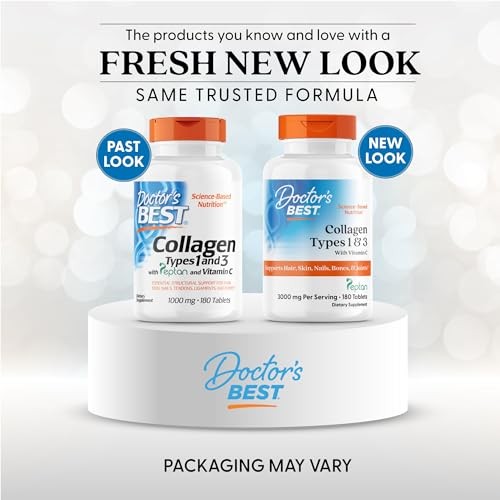 Doctor’s Best Collagen Peptides Types 1 & 3 – Supports Hair, Skin, Nails &