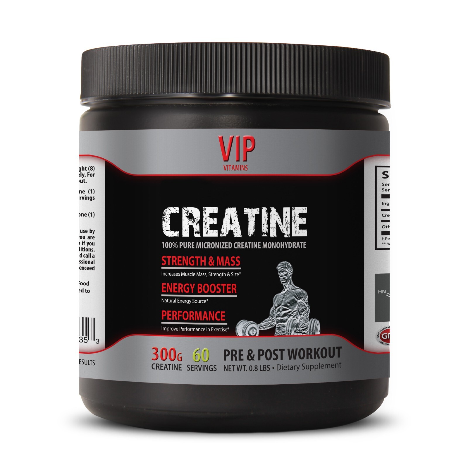 athletic performance supplements MICRONIZED CREATINE 300G boost gains 1 CAN