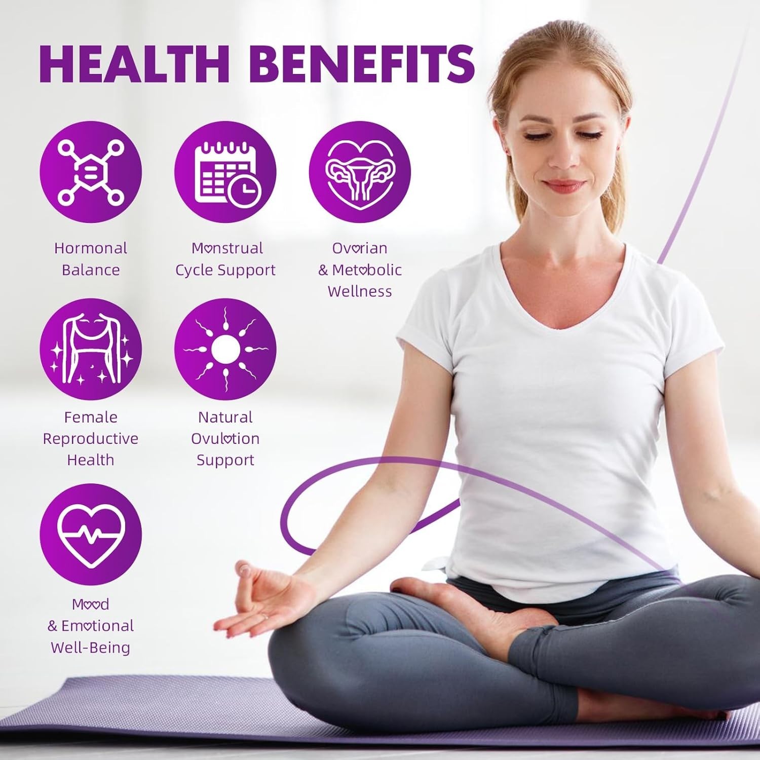 MEENCCD Myo-Inositol & D-Chiro Inositol Gummies, 40:1 Ratio Inositol