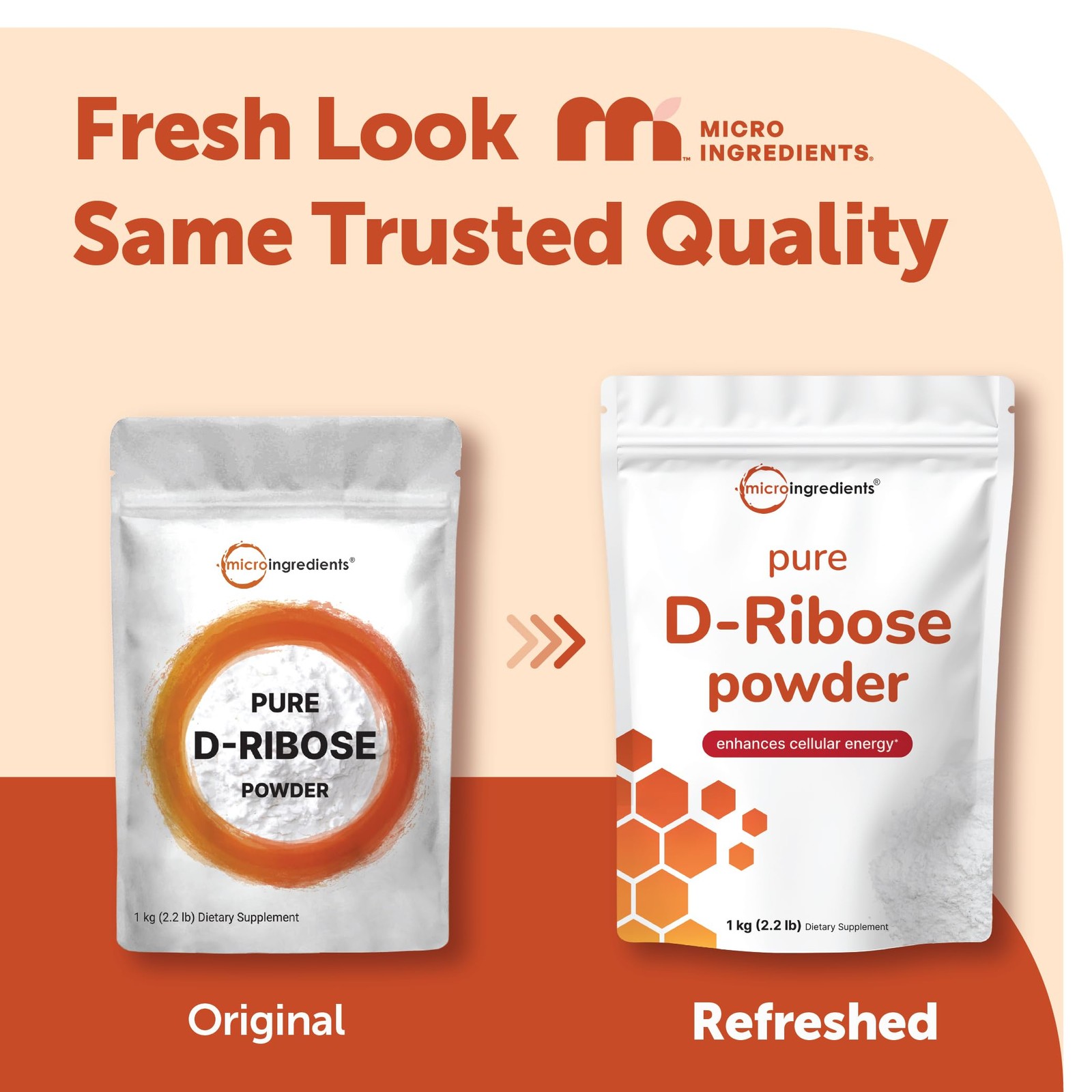 Pure D Ribose Powder, 1 KG (2.2 Pound & 200 Servings) – 2.2 Ounce (Pack of 1)