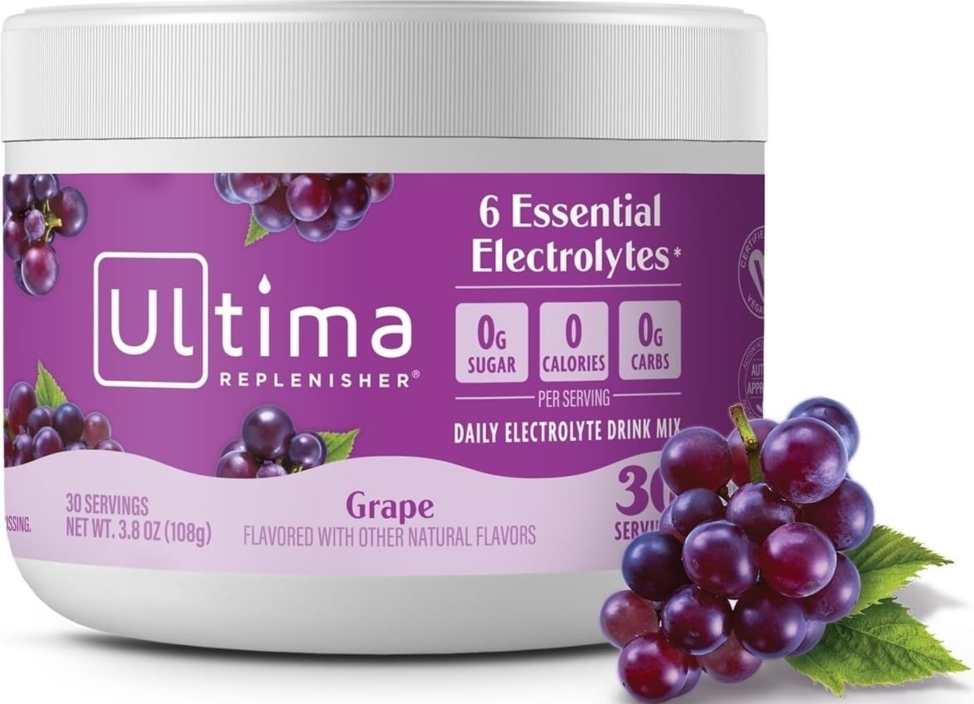 Ultima Replenisher Electrolyte Powder Drink Mix – Watermelon, 30 Servings
