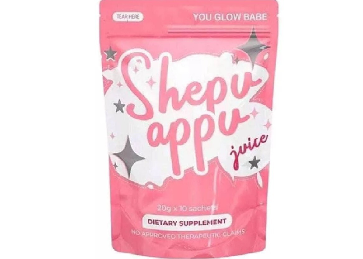 3 Pack You Glow Babe SHAPE UP SHEPU APPU Juice Powder Mix, 10 Sachets x 15g Each