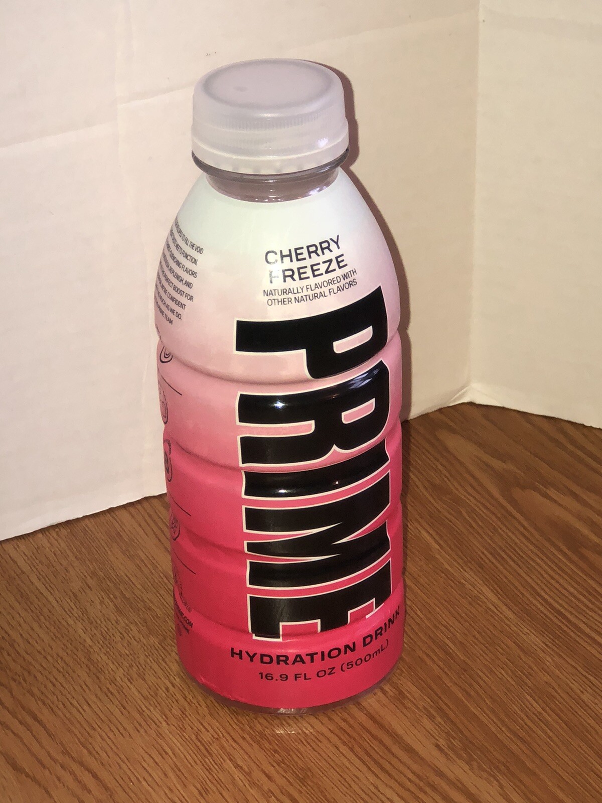 PRIME Hydration Drink CHERRY FREEZE Limited Color Change Label 16.9oz | 1 Bottle