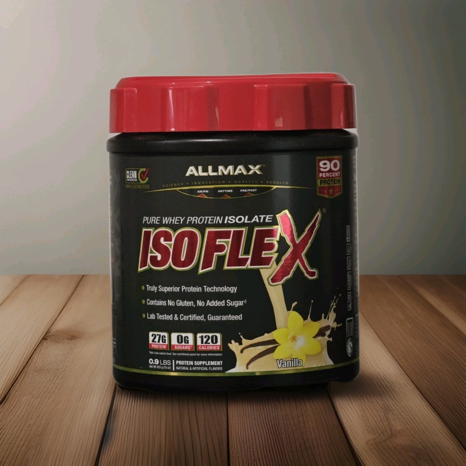 ALLMAX NUTRITION ISOFLEX 100% Pure Whey Protein Isolate Powder Vanilla 14 Serv