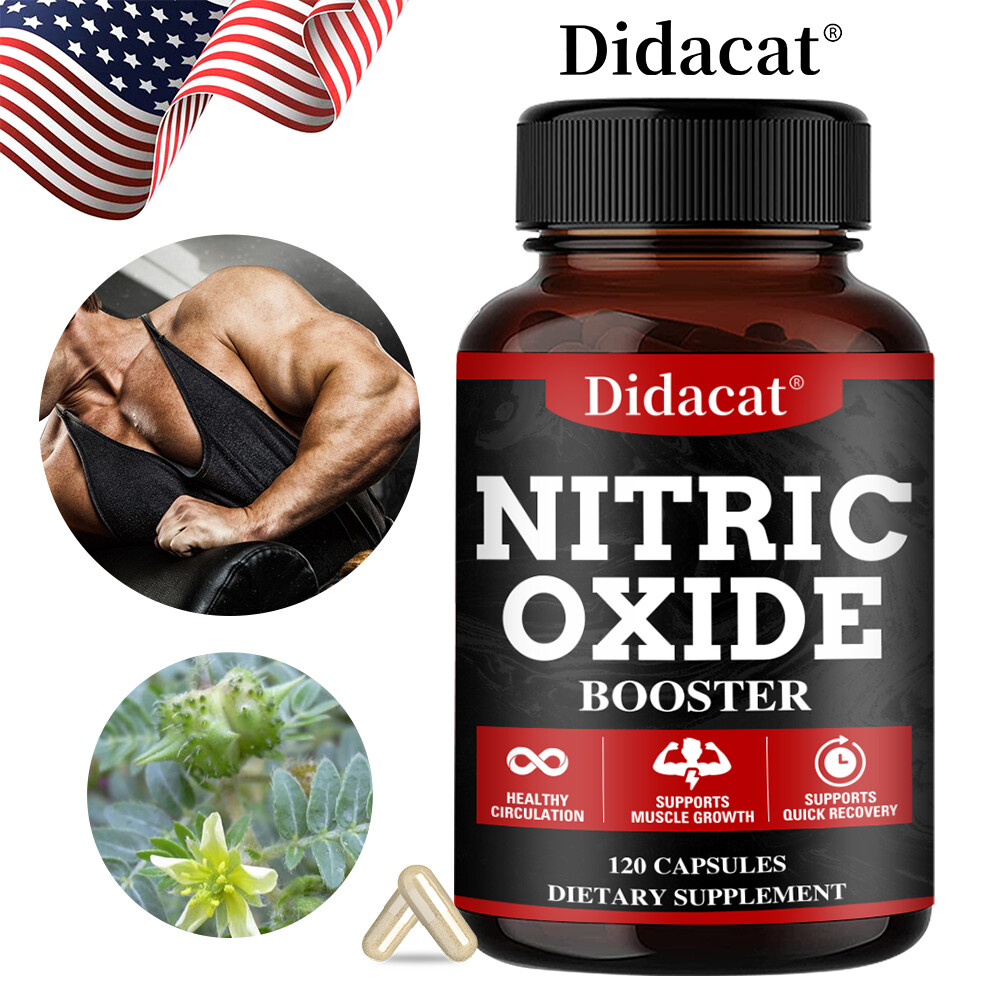 Nitric Oxide Booster Supplement – L-Arginine, L-Citrulline 1500mg – Muscle Gain