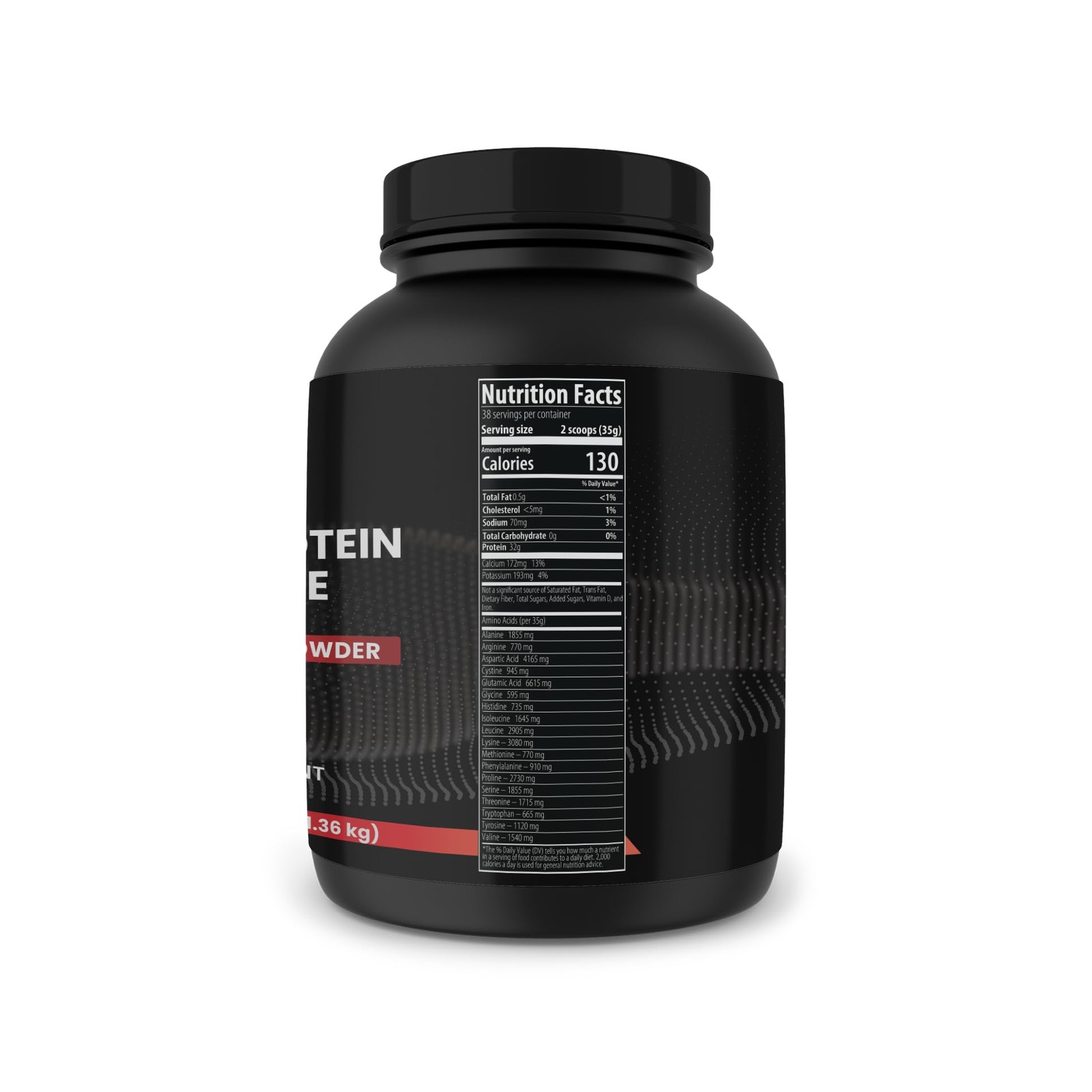 Whey Protein Isolate, 3 lb, Instantized, Unflavored