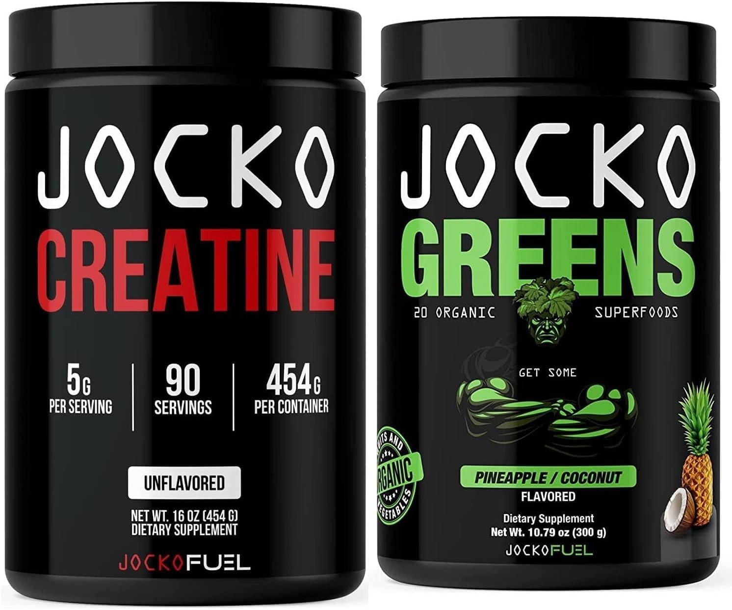 Greens & Superfood Powder + Creatine Bundle – Energy Boost, Muscle Support, Vega