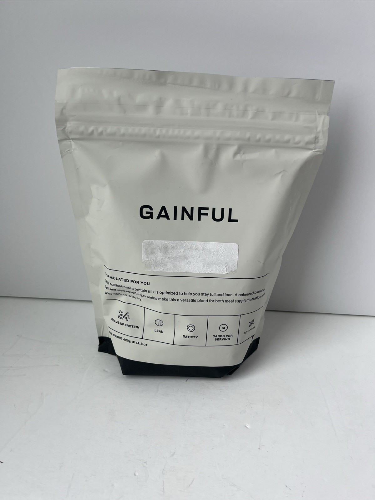 Gainful Whey Protein Powder Shake Mix 14.8Oz / 420g Post Workout Unflavored NEW!