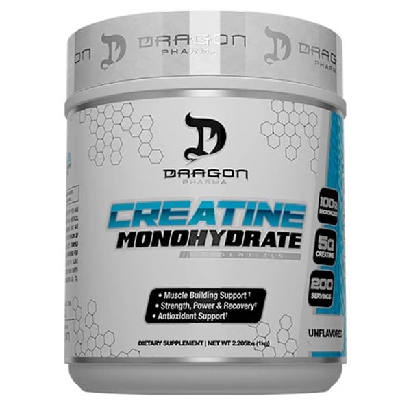 DRAGON PHARMA Bulk Creatine Monohydrate, Aid Muscle Recovery, Post-Workout Su…