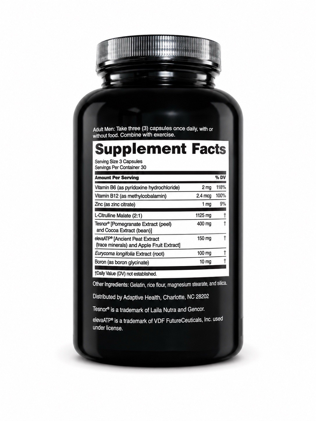 Nugenix Total-T Testosterone Booster B6 B12 Zinc L-Citrulline Boron 90 Caps