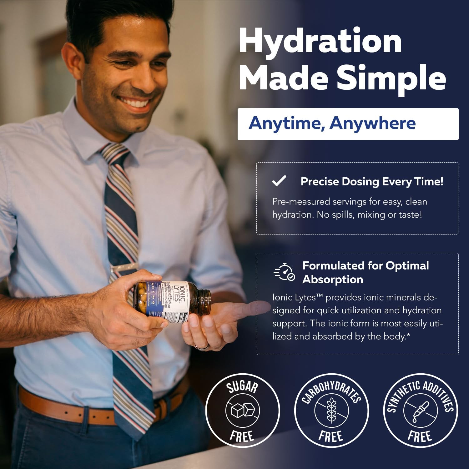 Ionic Lytes™ Electrolyte Mineral Complex with Ionic Sea Salt, Fulvic & Humic Aci