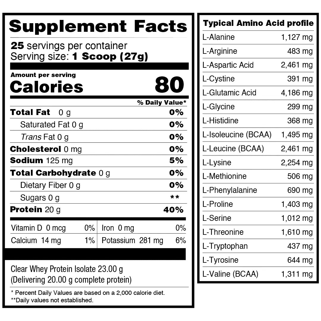Clear Protein Isolate