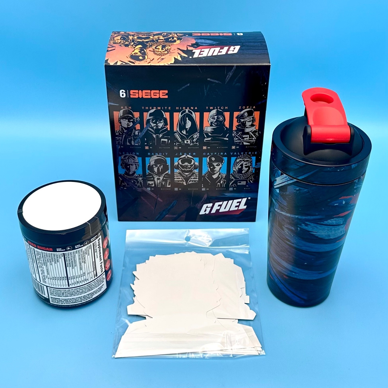 G Fuel Only Crans Collector’s Box Crandrew Plushie Figure Tub Sticker Shaker Cup