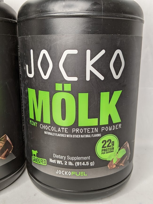 2pk-Jocko Mölk Whey Protein Powder 22g chocolate & mint chocolate EX.6/25