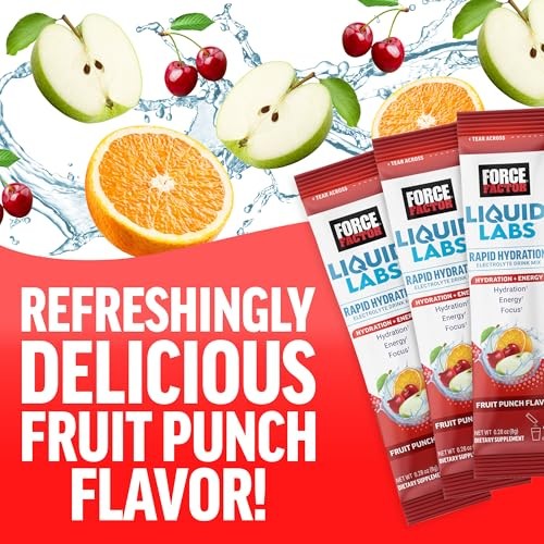 Liquid Labs Energy Drink, 20 Servings (Pack of 1) Energy Fruit Punch