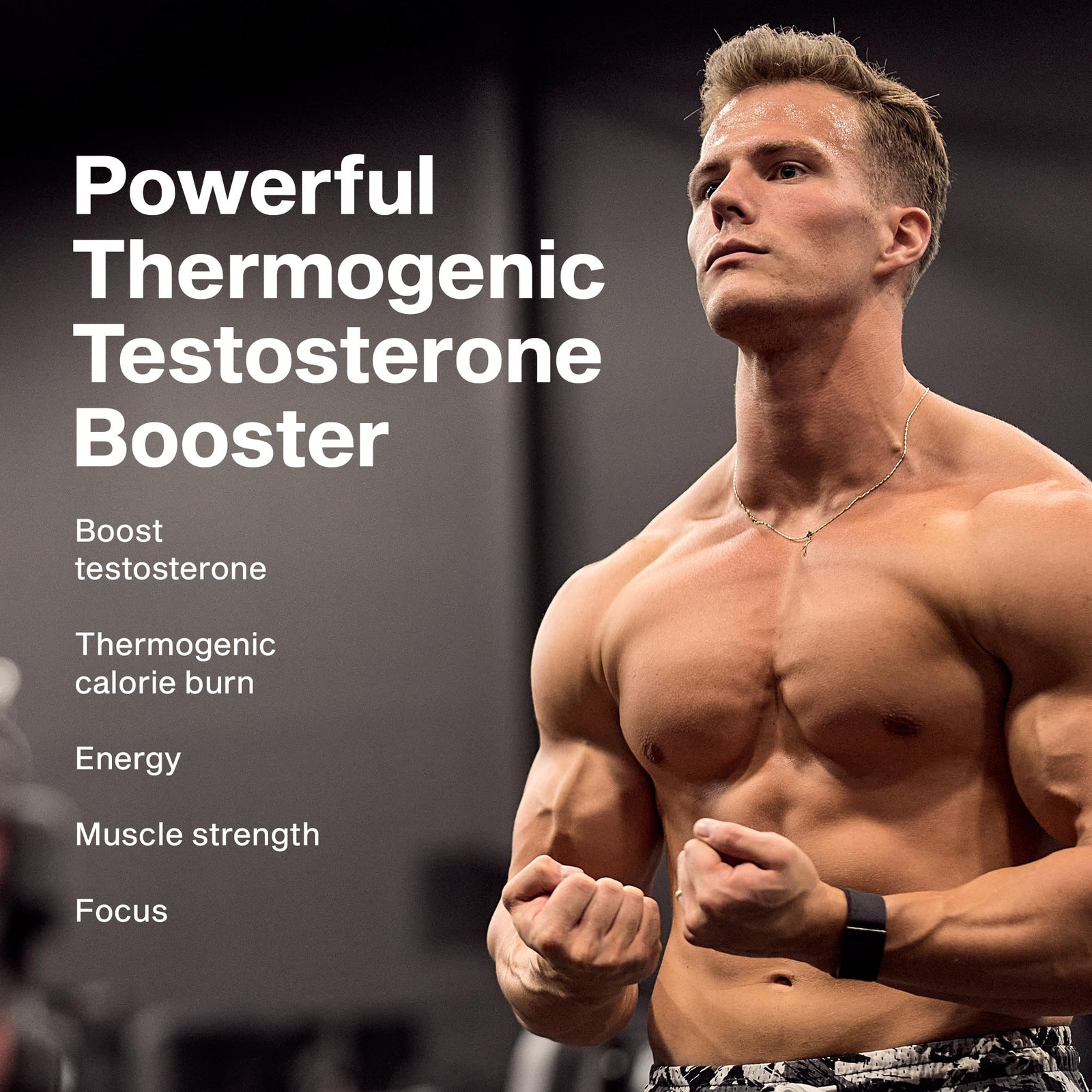 MuscleTech Thermogenic Testosterone Booster for Men, 90 Count (Pack of 1)