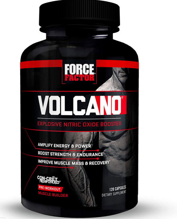 Force Factor VolcaNO Strength-Explosive Endurance & Nitric Oxide Booster 120ct