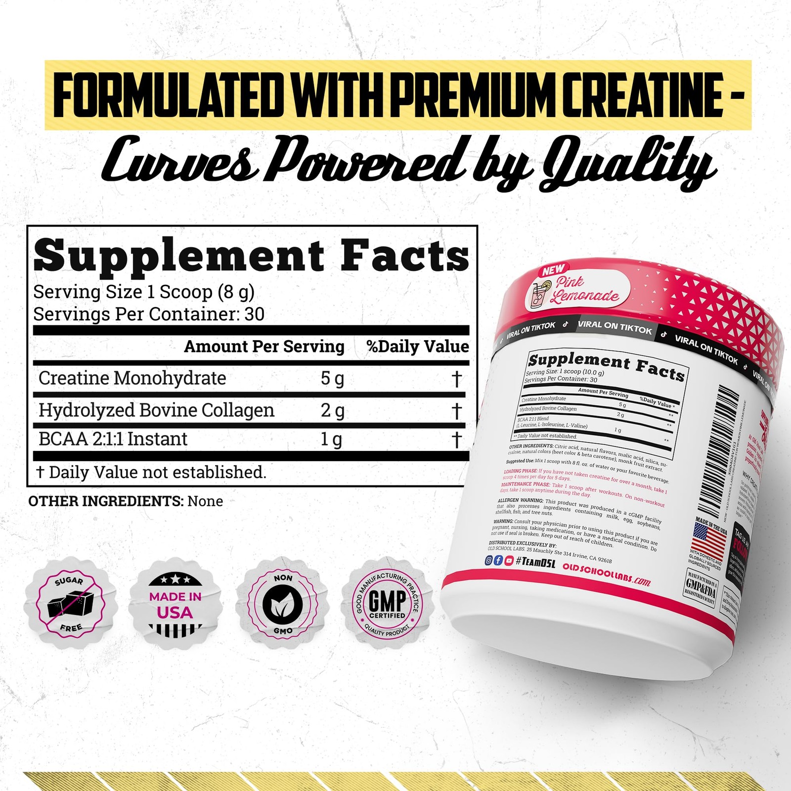 Creatine for Women–Post-Workout Supplement with 5000mg Creatine Monohydrate P…