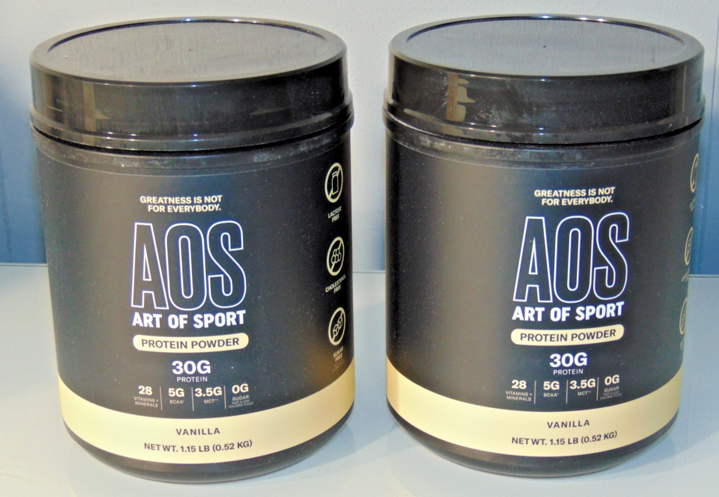 2 Pack Art Of Sports Vanilla Protein Powder 30G Protein OCT 25 1.15 LB Each