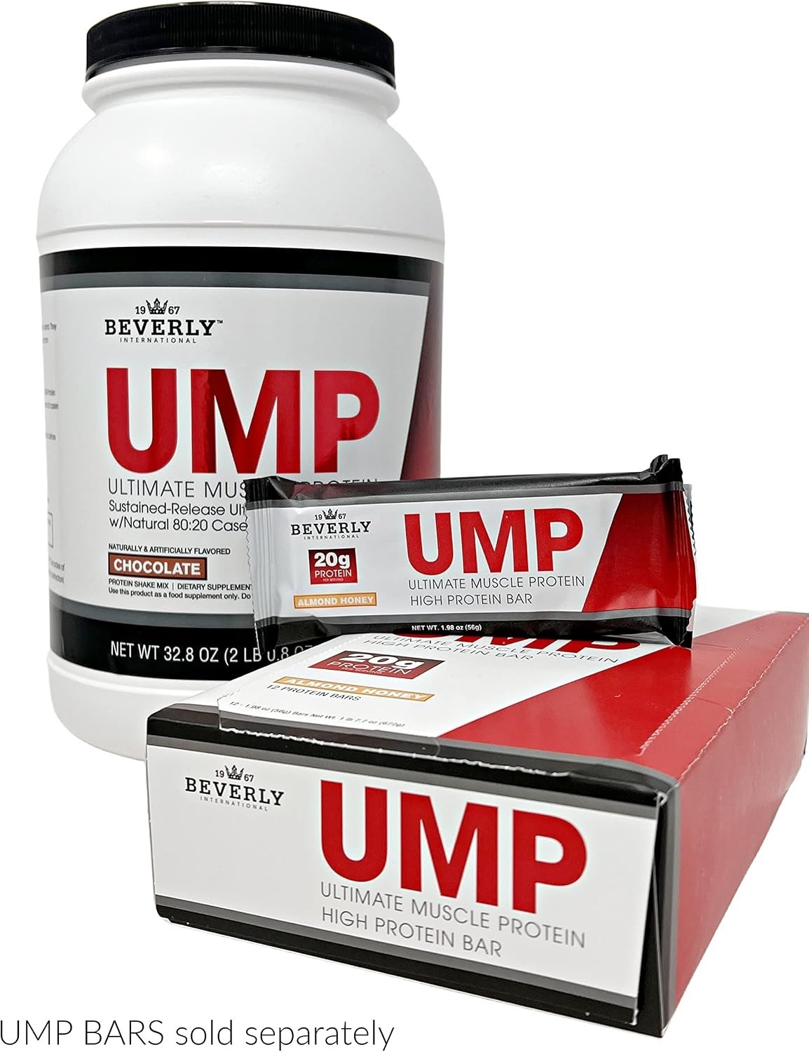 Beverly International UMP Protein Powder Chocolate 32.8 oz Whey Casein Lean