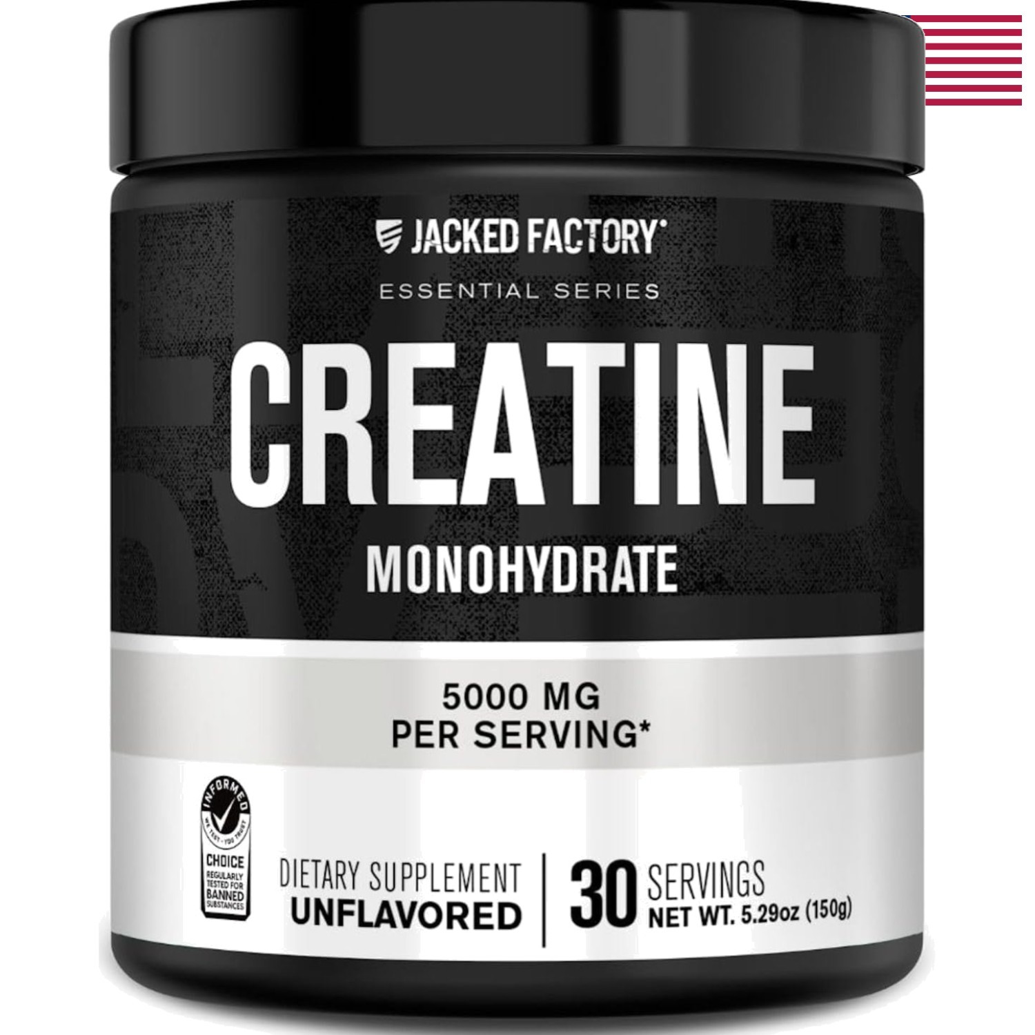 30 Servings of High-Quality Creatine Monohydrate 150g – Perfect Daily Supplement