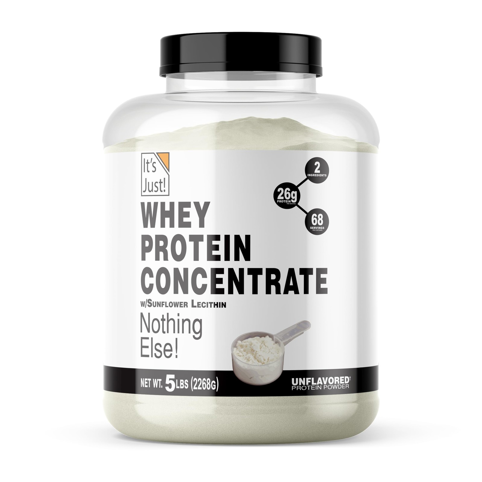 Its Just – 100 Whey Protein Concentrate, Made in USA, Premium WPC-80, No