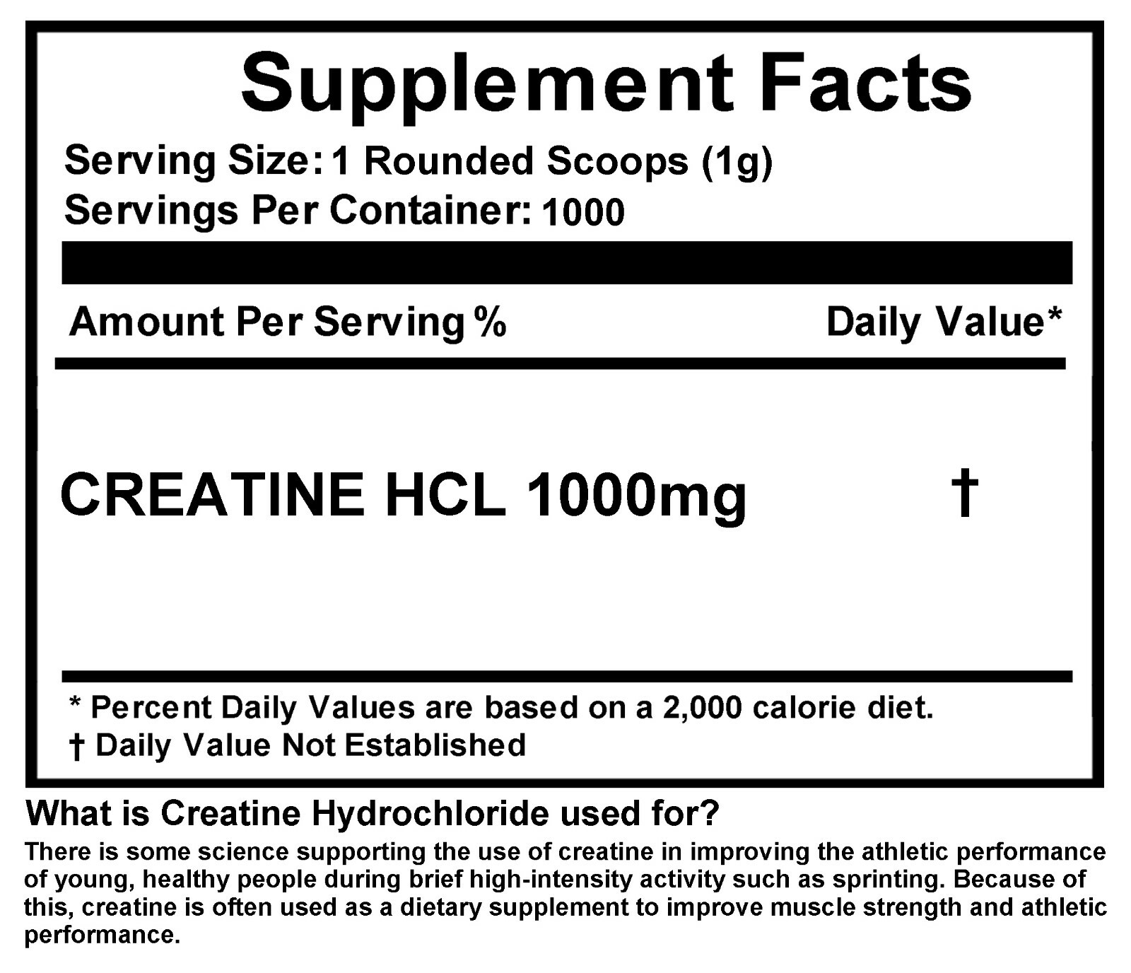 TWO PACKS 500g (1.1 lb) CREATINE HYDROCHLORIDE (HCL) US PHARMACEUTICAL GRADE