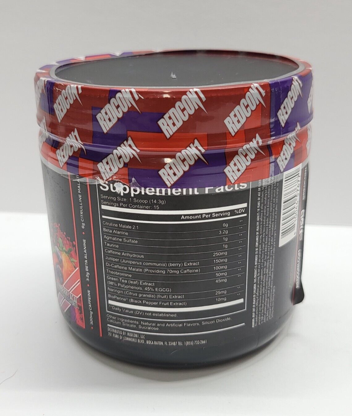 Redcon1 TOTAL WAR Pre-Workout Powder STRAWBERRY ACAI 15 Servings *LIMITED EDIT*