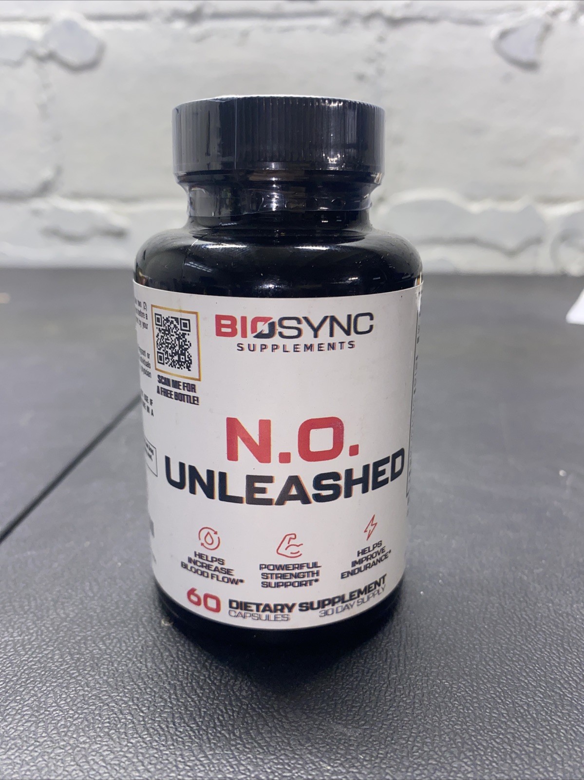 Biosync N.O. Unleashed 60 capsules exp 4/27 Brand New Sealed 2-pack!