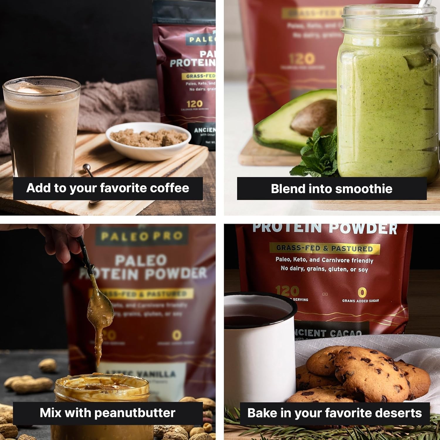 Complete Protein Source with Ancient Cacao and Pastured Beef Ingredients