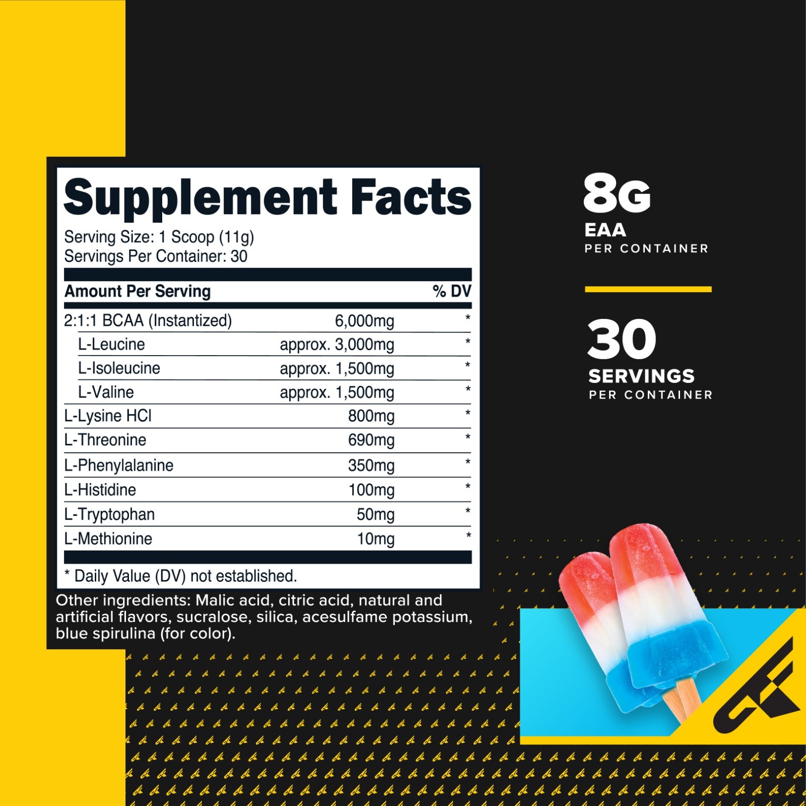 PrimaForce EAA Powder 30 Servings (Rocket Pop) – Essential Amino Acids
