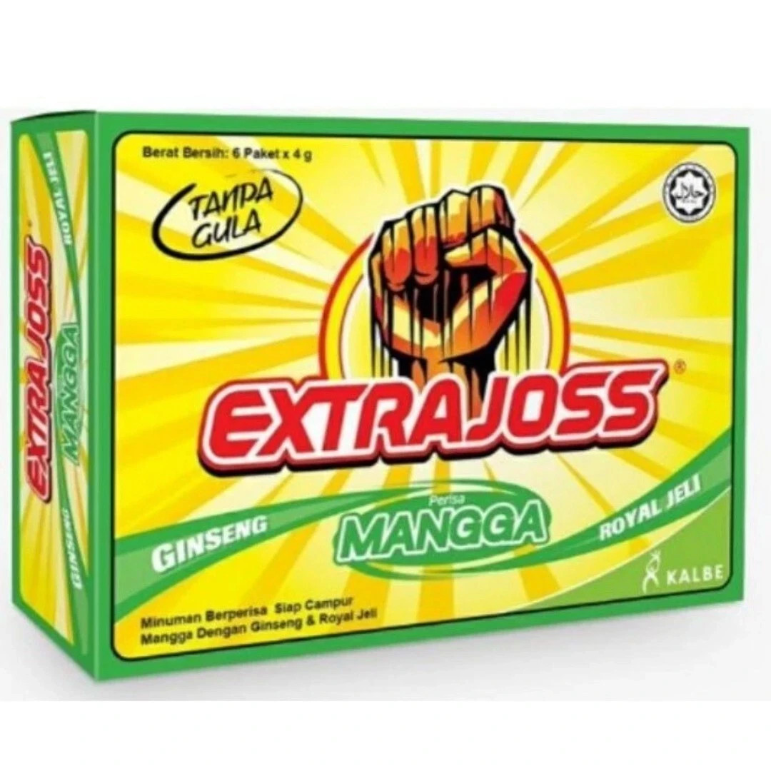 EXTRA JOSS 50 BOX (300 Sachets) Mango Flavour Sugar Free Energy Drink Powder